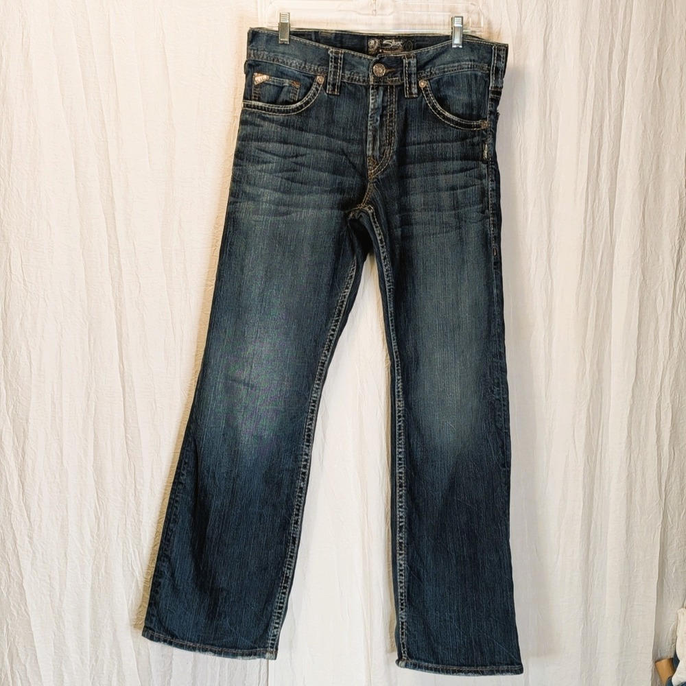 Silver Jeans Company Zac Relaxed Fit Straight Leg Jeans 32 / 32 19" Leg Opening